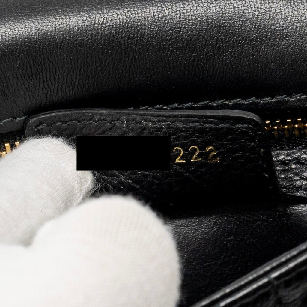 DIOR SMALL CARO BAG CALFSKIN BLACK GHW
