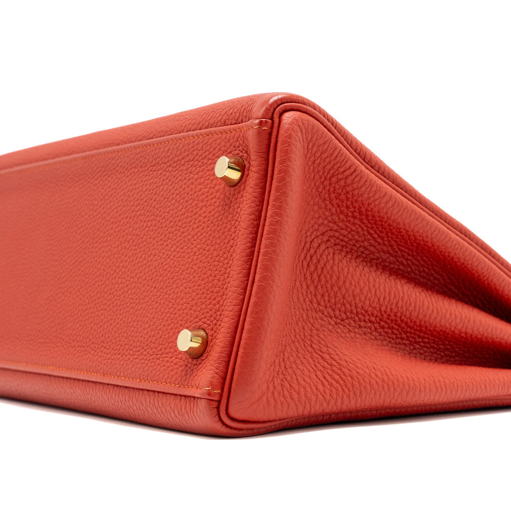 HERMES KELLY 32 TOGO 5E VERMILLION GHW