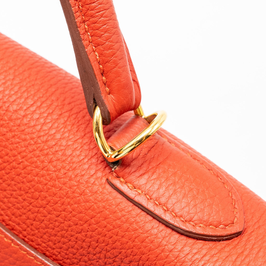 HERMES KELLY 32 TOGO 5E VERMILLION GHW