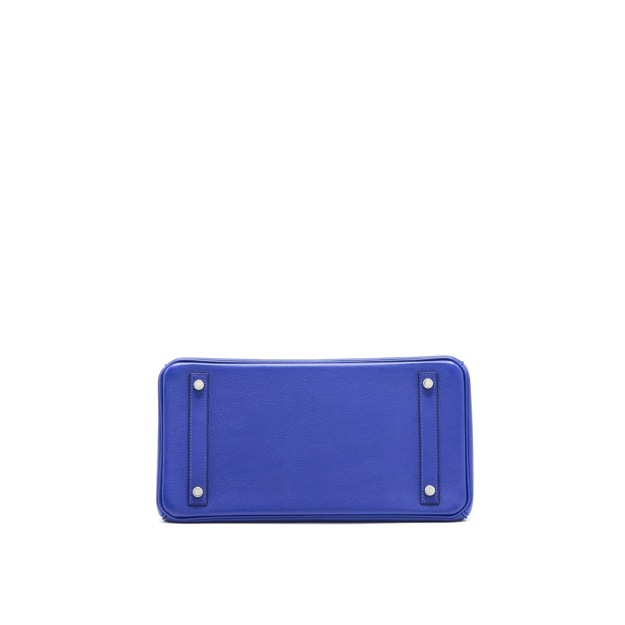 HERMES BIRKIN 30 TAURILLON NOVILLO BLUE SAPHIR SHW