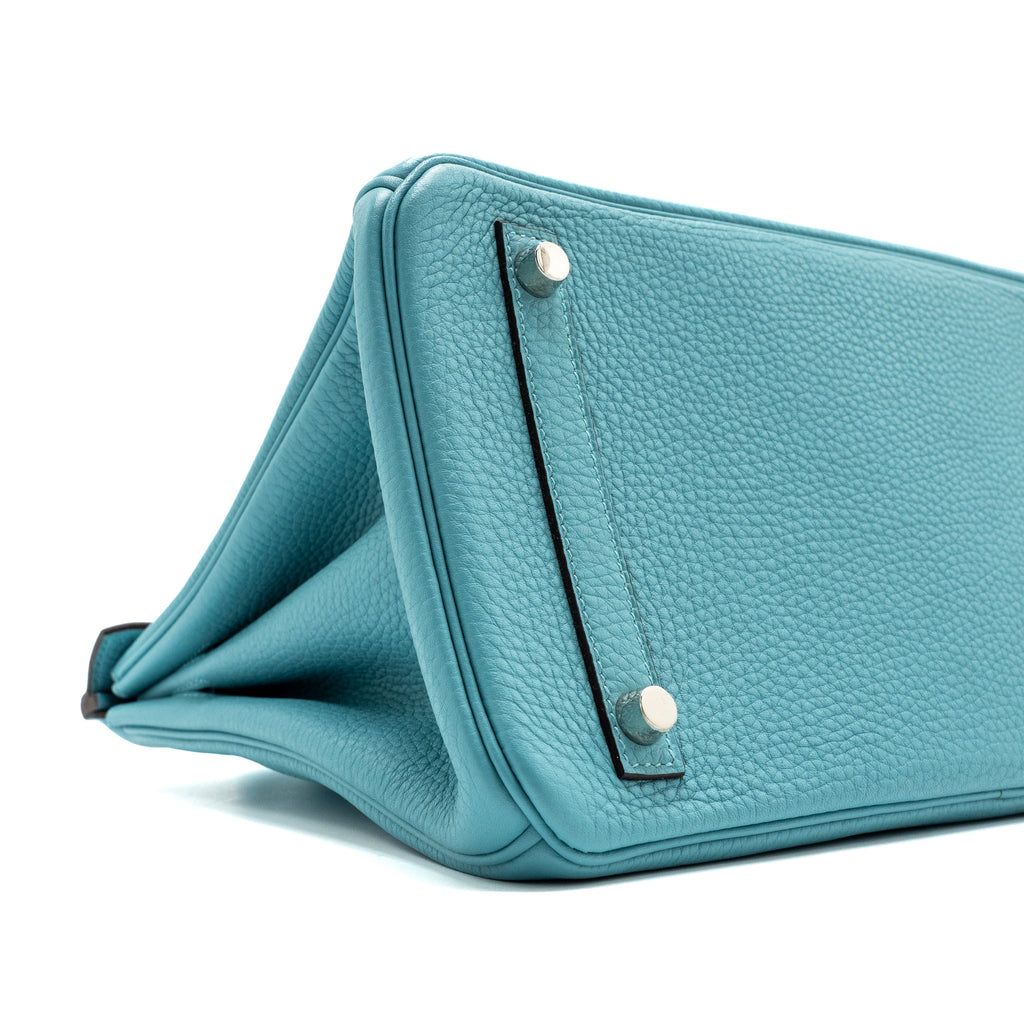 HERMES BIRKIN 30 CLEMENCE 3Z BLUE SAINT CYR SHW