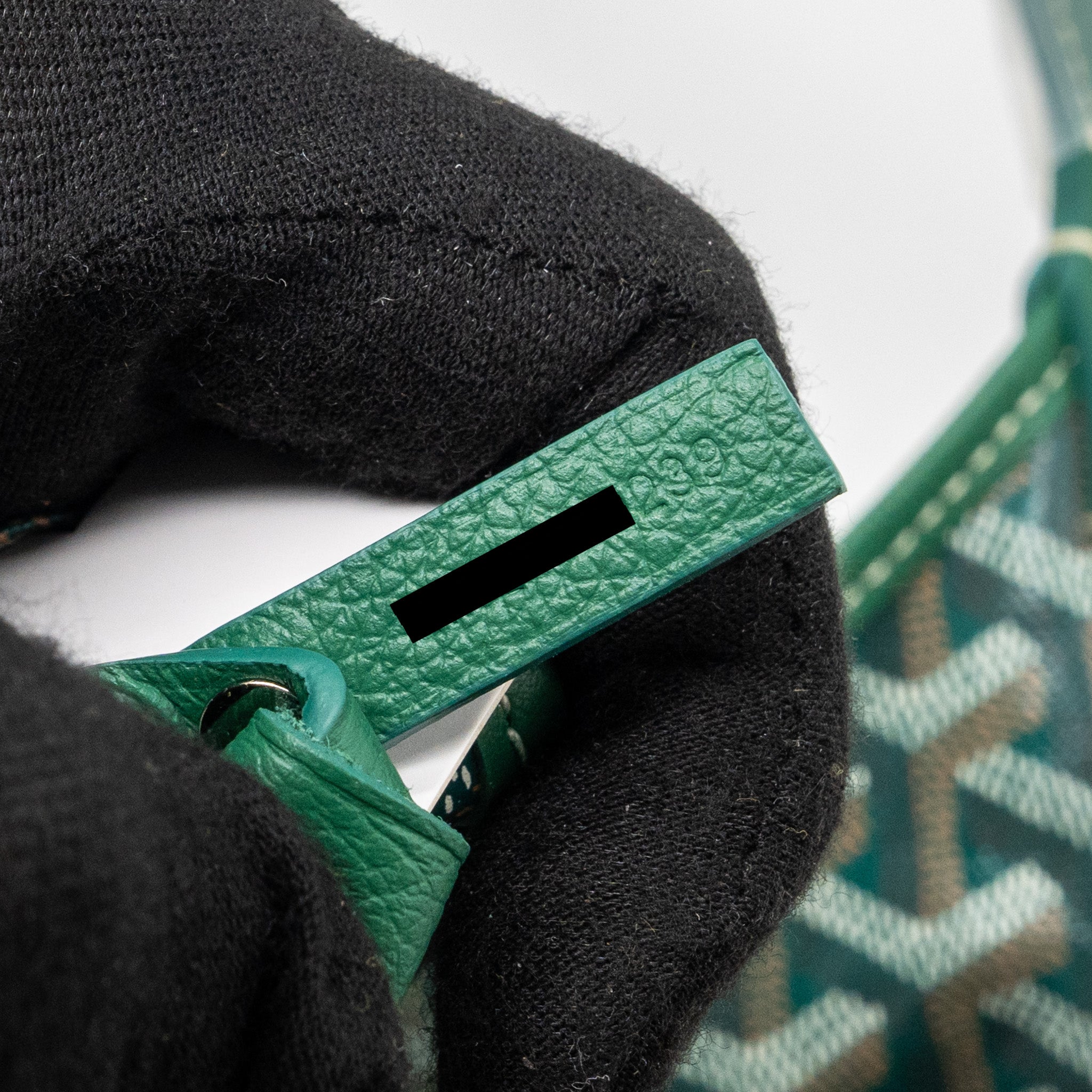 GOYARD BOHEME HOBO BAG GOYARD LINE CANVAS / CALFSKIN GREEN SHW