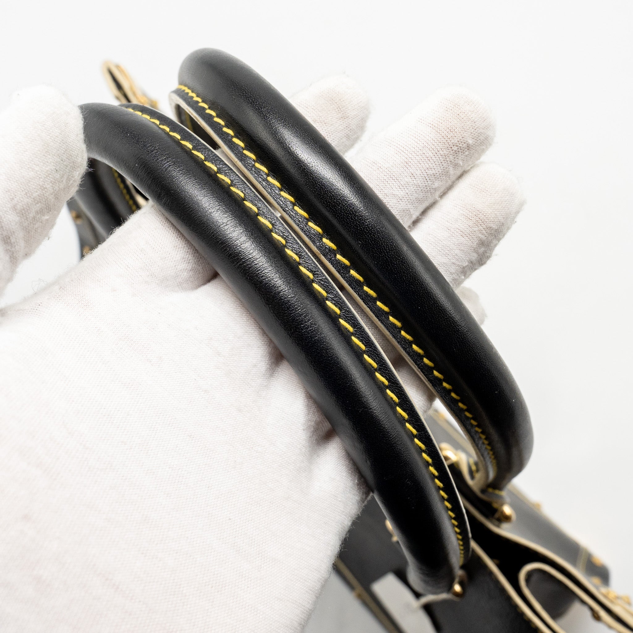 LOUIS VUITTON VINTAGE SHOULDER BAG BLACK GHW