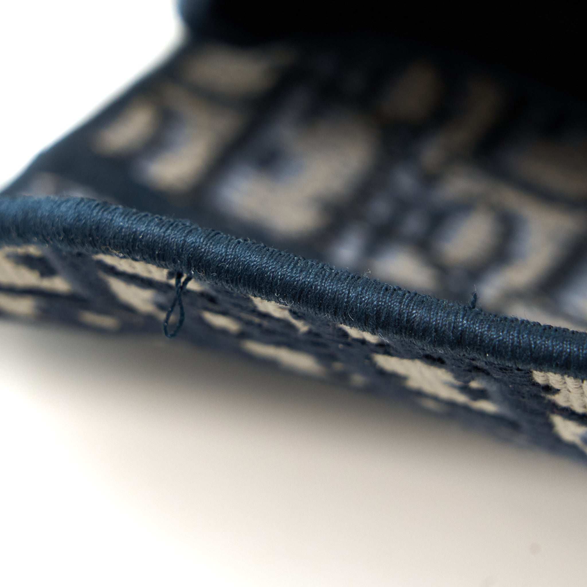 DIOR SADDLE BAG BLUE OBLIQUE EMBROIDERY BRUSHED GHW WITH DIOR STRAP