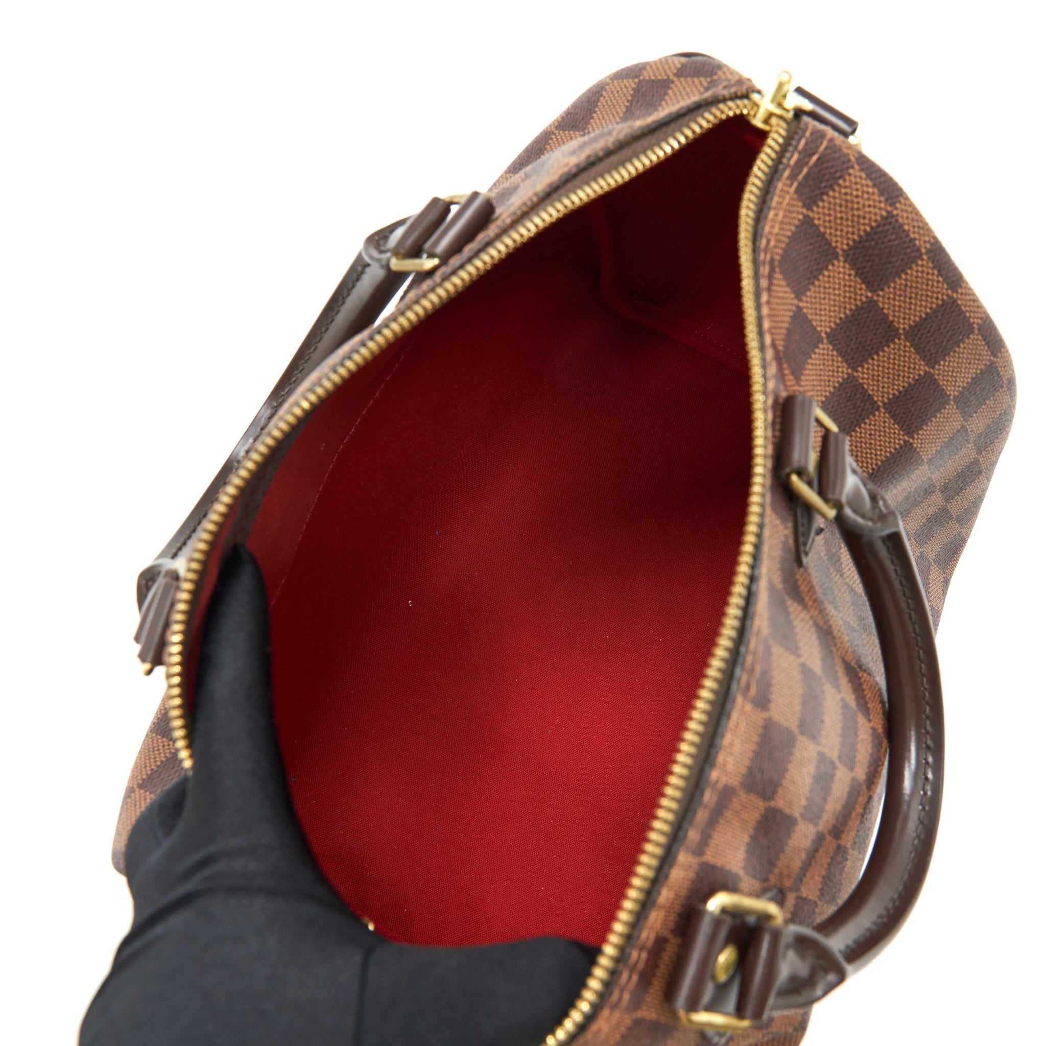 LOUIS VUITTON SPEEDY BANDOULIERE 30 DAMIER EBENE CANVAS