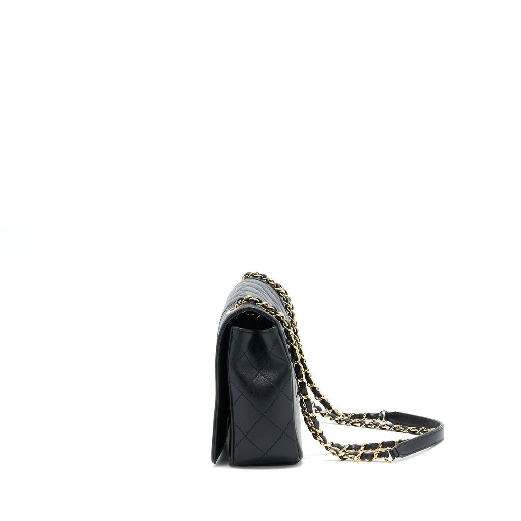 CHANEL SEASONAL QUILTED FLAP BAG CALFKSKIN BLACK MULTICOLOUR HARDWARE