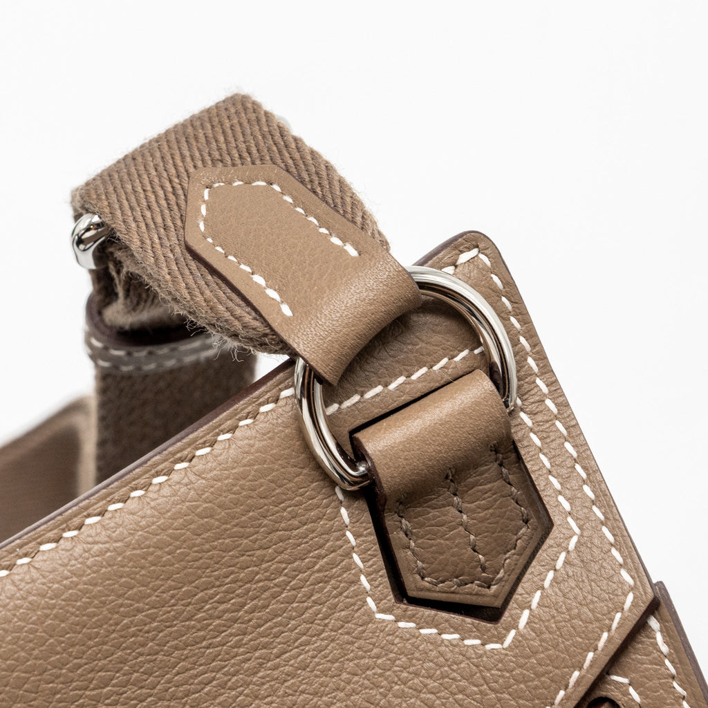 HERMES MINI JYPSIERE EVERCOLOR ETOUPE SHW