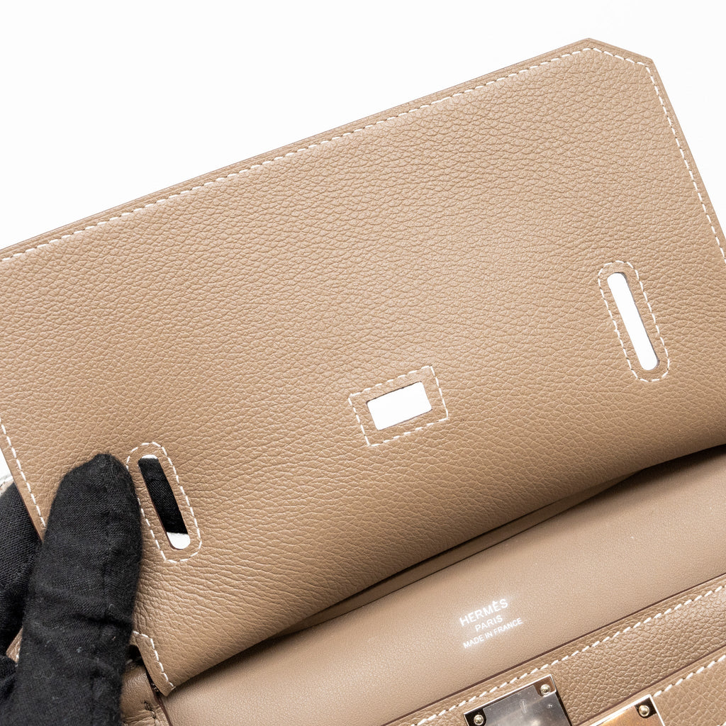 HERMES MINI JYPSIERE EVERCOLOR ETOUPE SHW