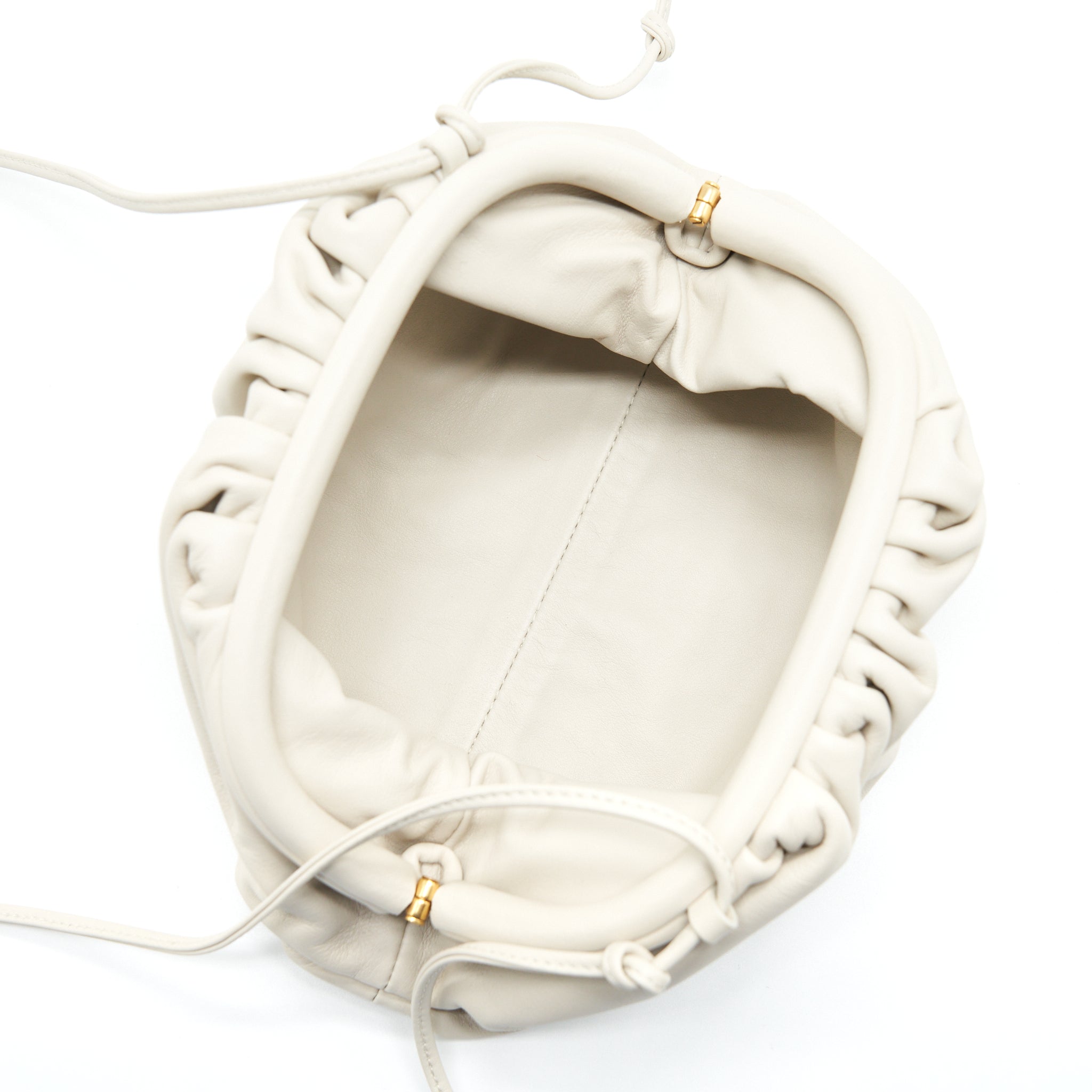 BOTTEGA VENETA MINI POUCH CALFSKIN PLASTER