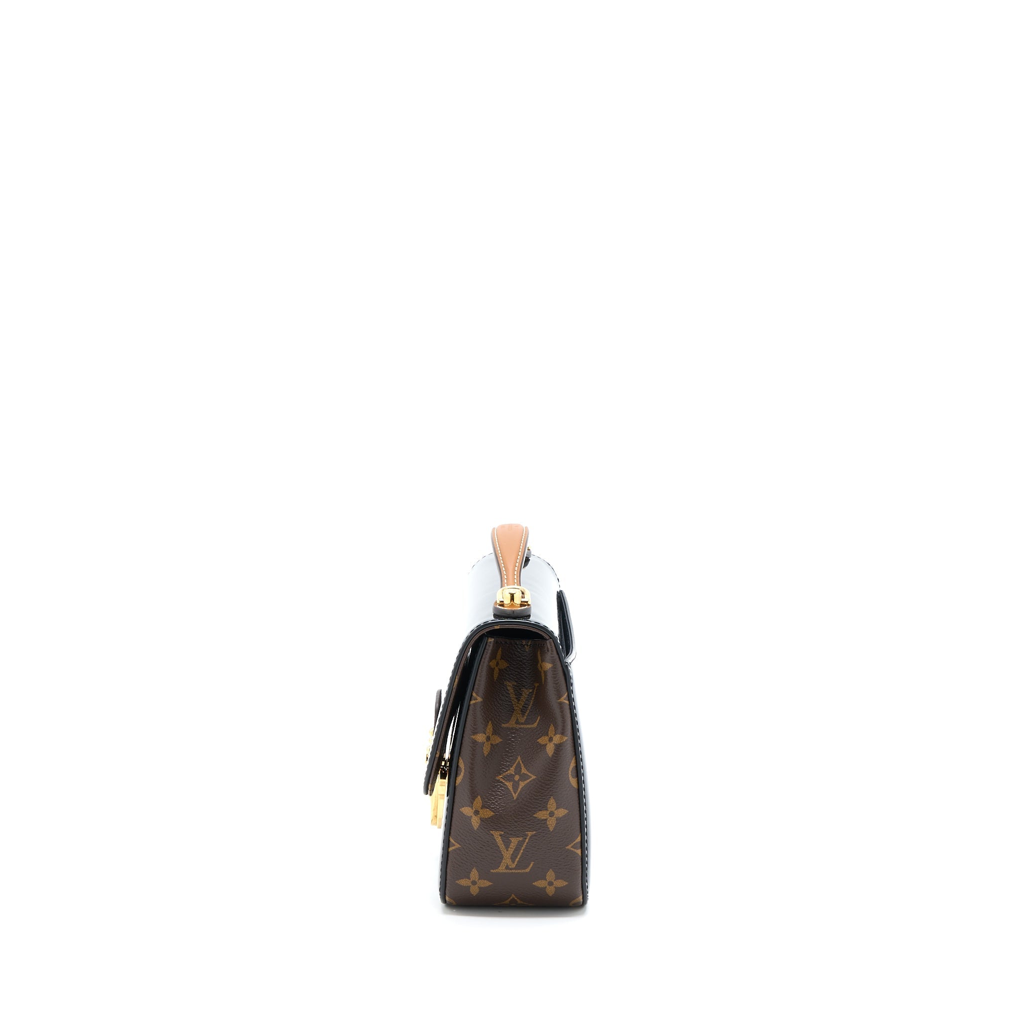 LOUIS VUITTON CHERRYWOOD BB PATENT/MONOGRAM CANVAS BLACK GHW