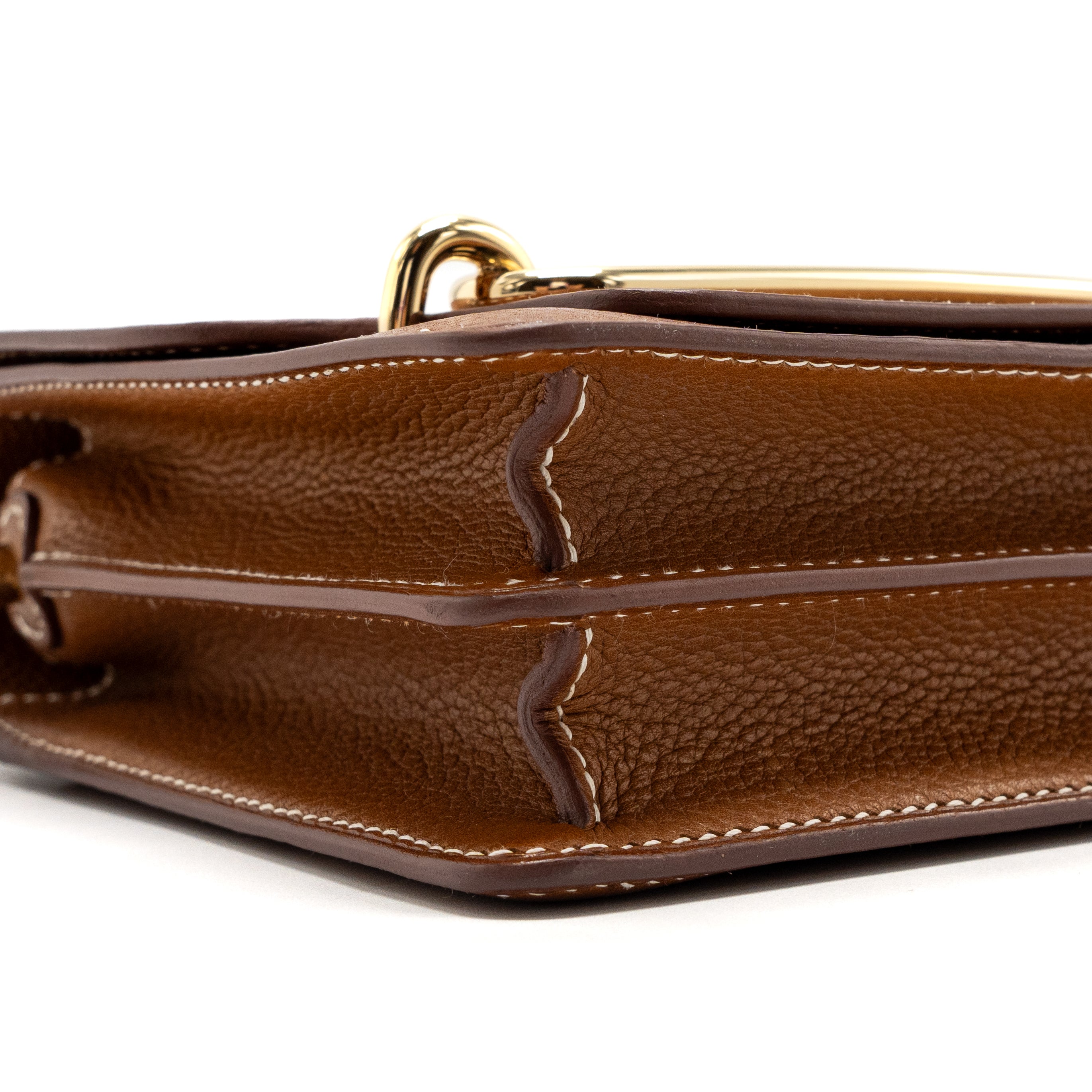 HERMES MINI ROULIS BARENIA FAUBOURG 34 FAUVE LGHW