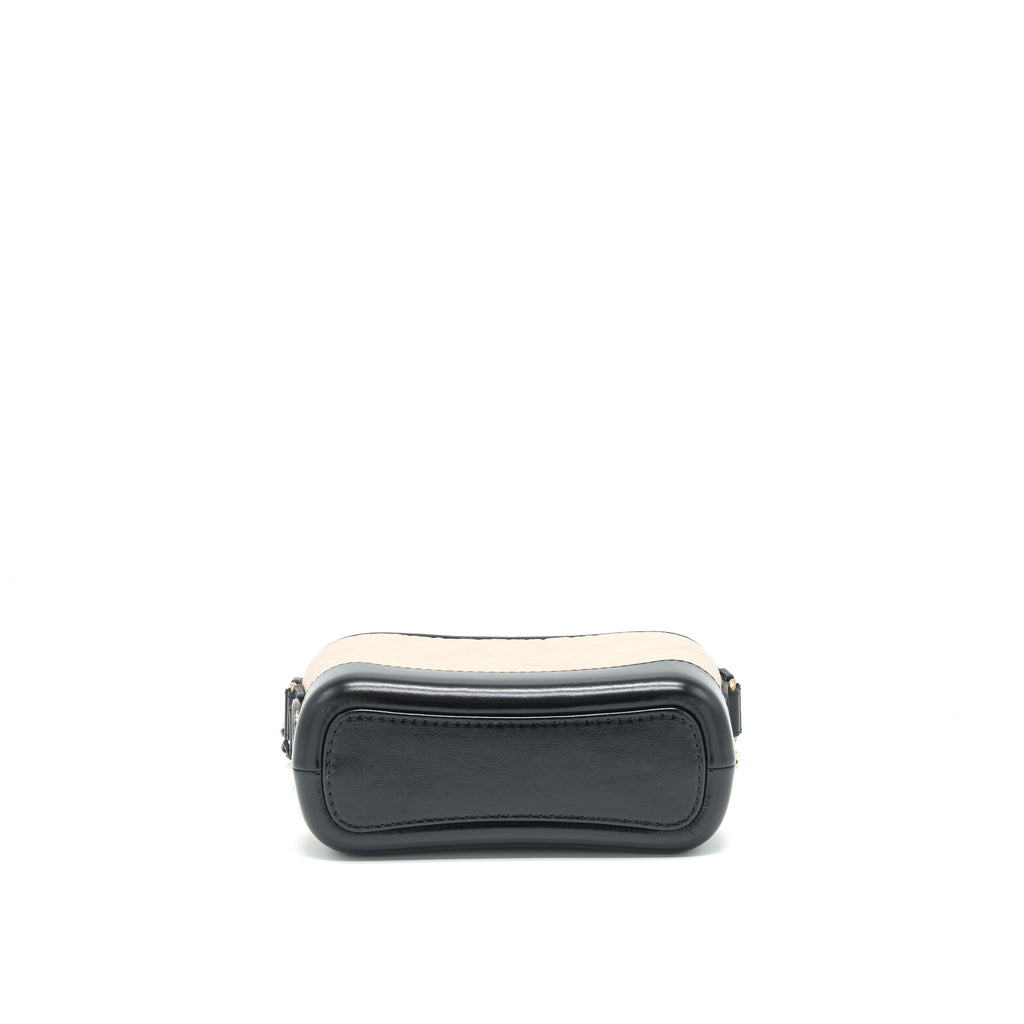 CHANEL GABRIELLE SMALL HOBO BAG BEIGE/BLACK