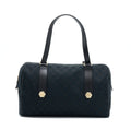 GUCCI BOSTON BAG GG SUPREME FABRIC BLACK SHW