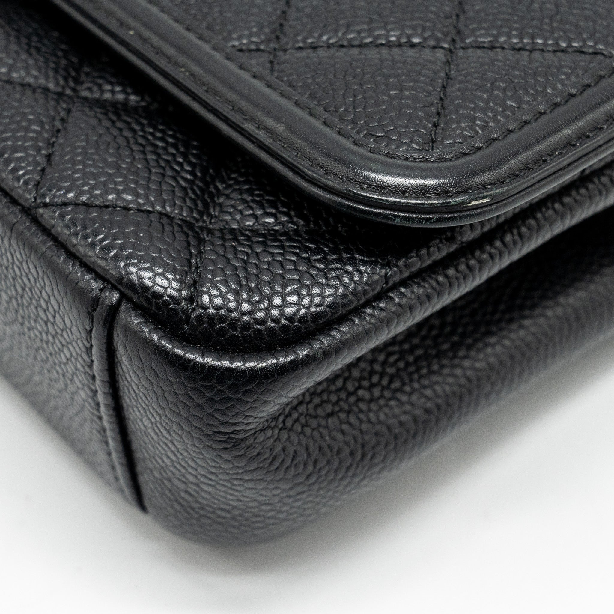 CHANEL FILIGREE FLAP BAG CAVIAR BLACK GHW