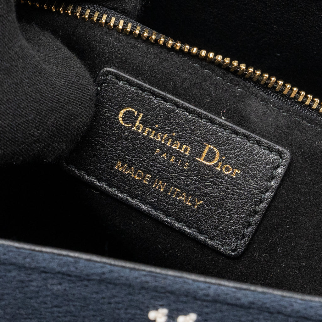 DIOR MEDIUM LADY DIOR LA FORCE LIMITED EDITION CALFSKIN/FABRIC MULTICOLOUR LGHW