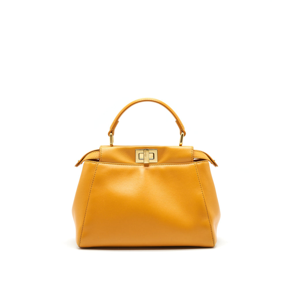 FENDI MINI PEEKABOO APRICOT GHW