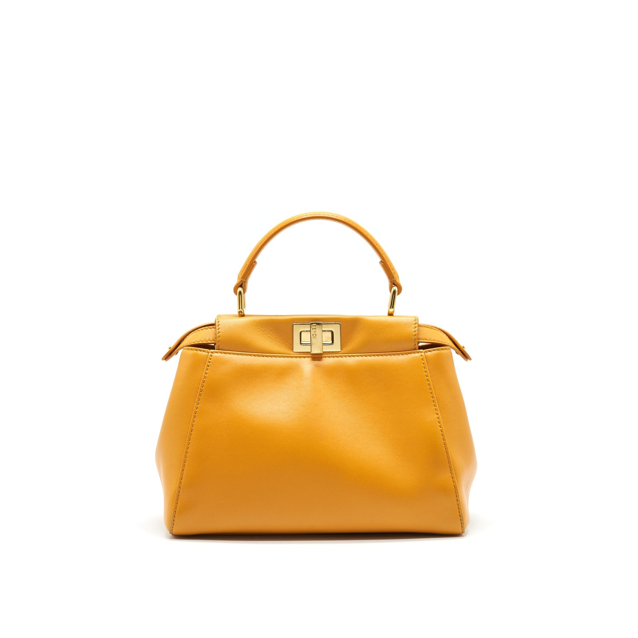 FENDI MINI PEEKABOO APRICOT GHW