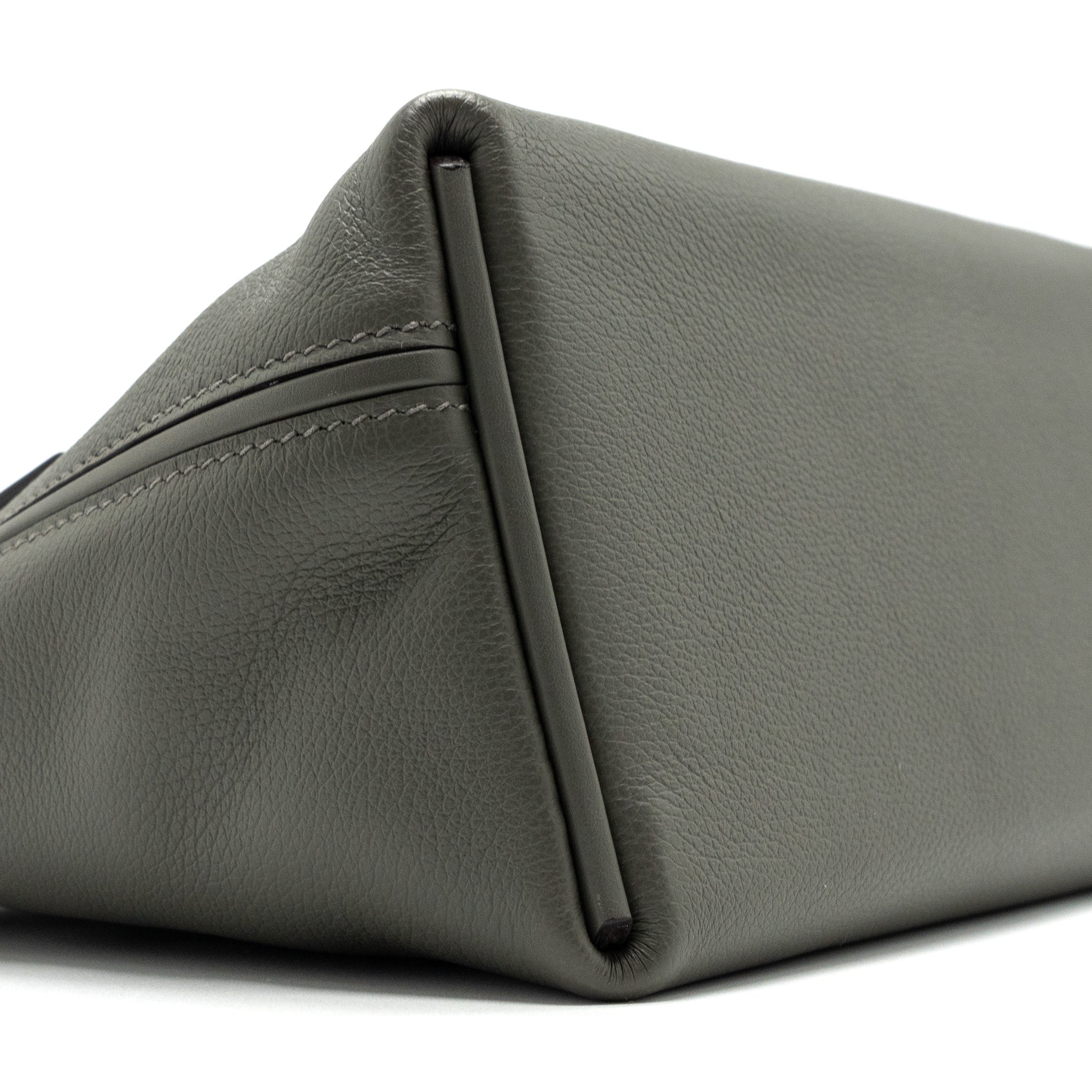 HERMES MINI 24/24 2424-21 BAG EVERCOLOR / SWIFT GRIS MEYER GHW
