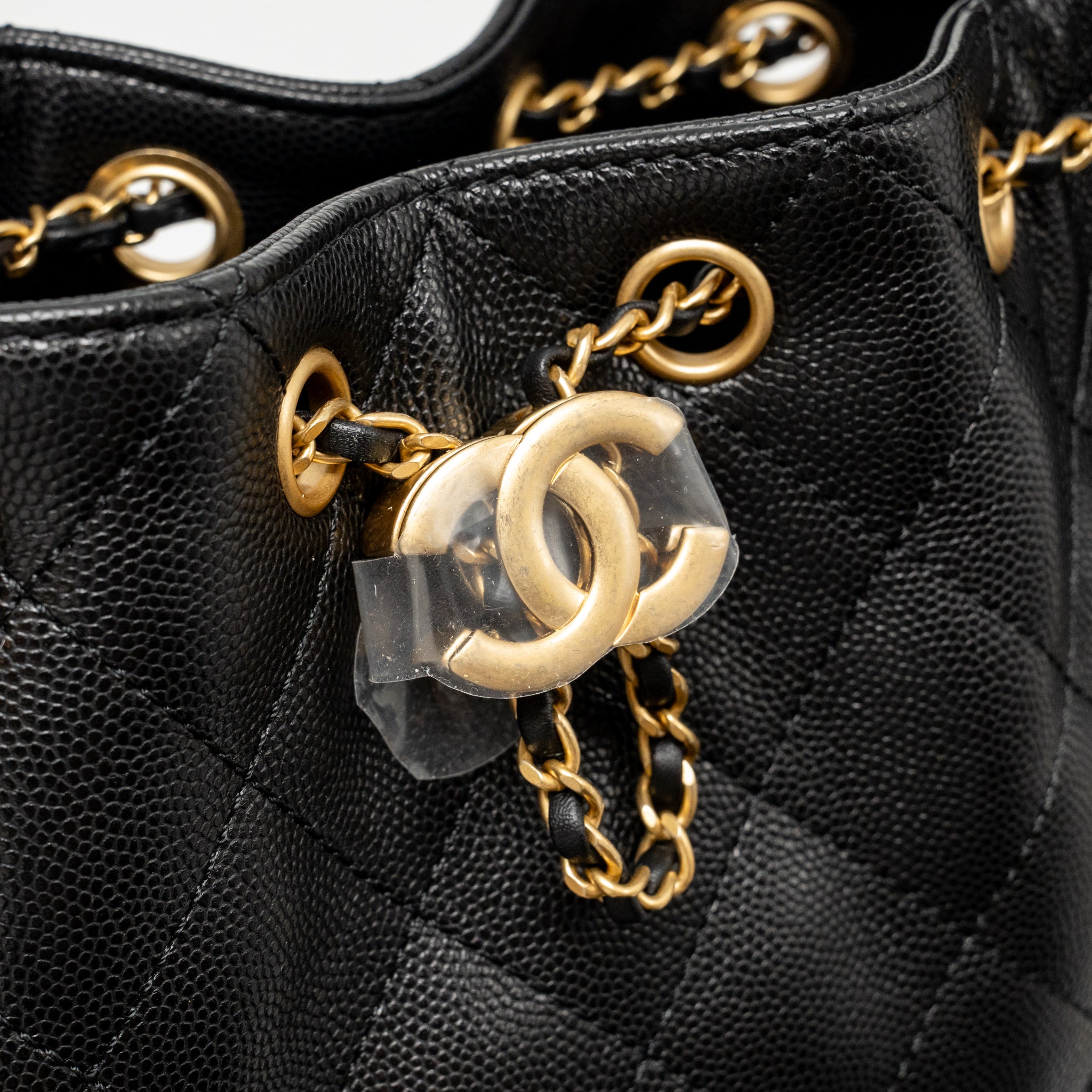 CHANEL MINI 25 BAG CAVIAR BLACK GHW (MICROCHIP)