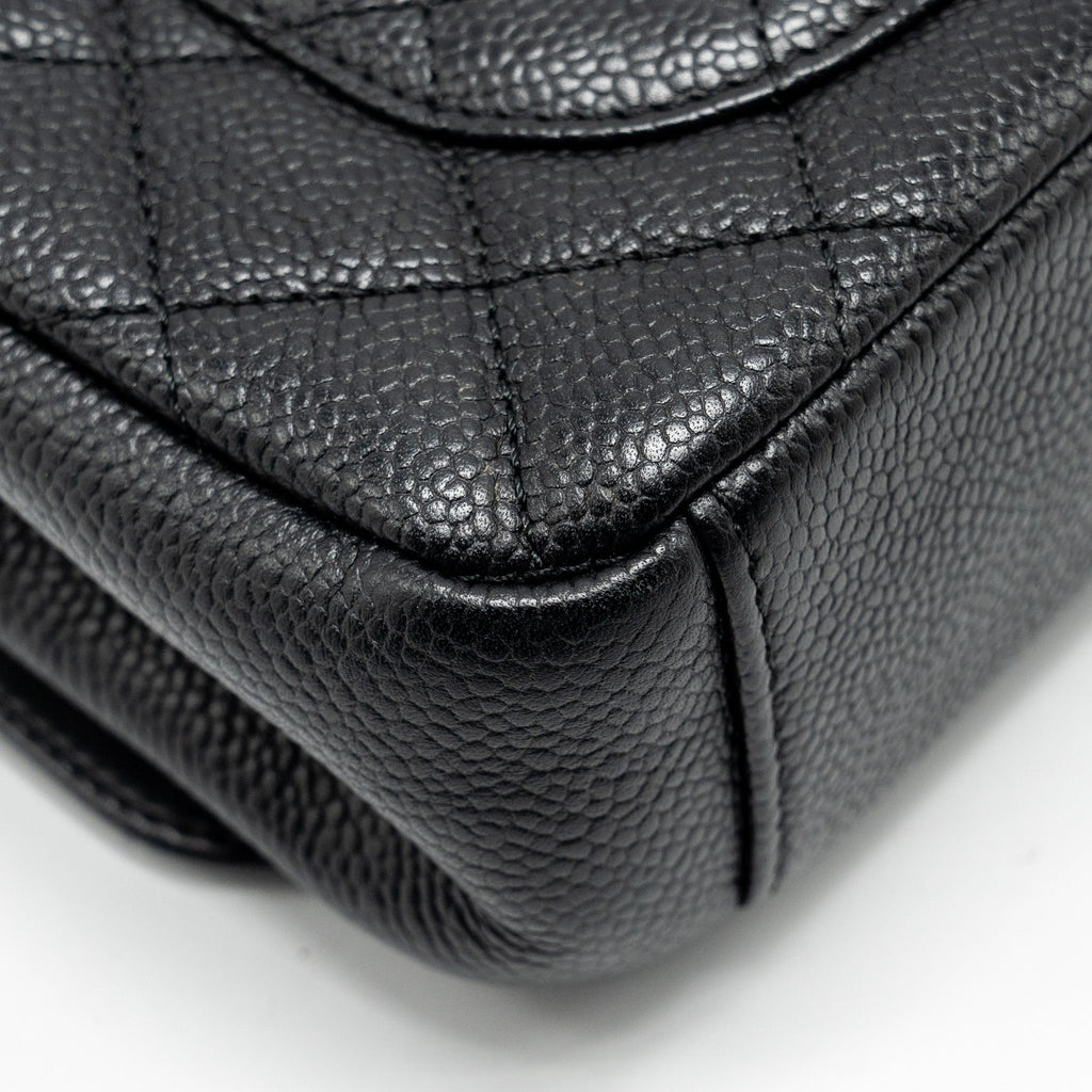 CHANEL FILIGREE FLAP BAG CAVIAR BLACK GHW
