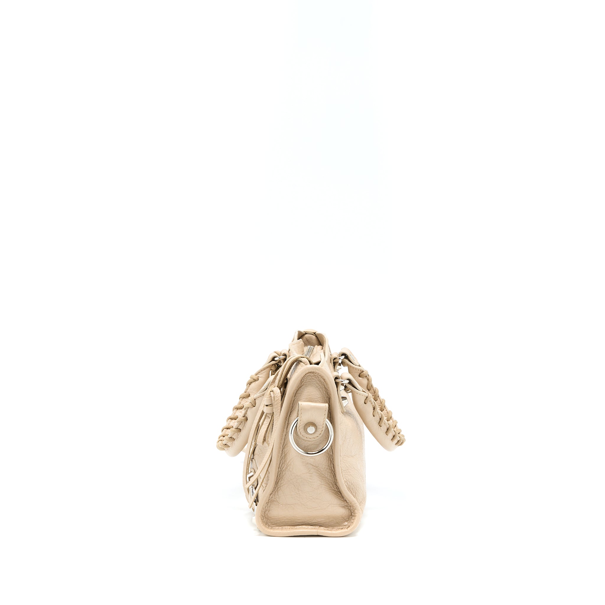 BALENCIAGA MINI CITY BAG BEIGE SHW