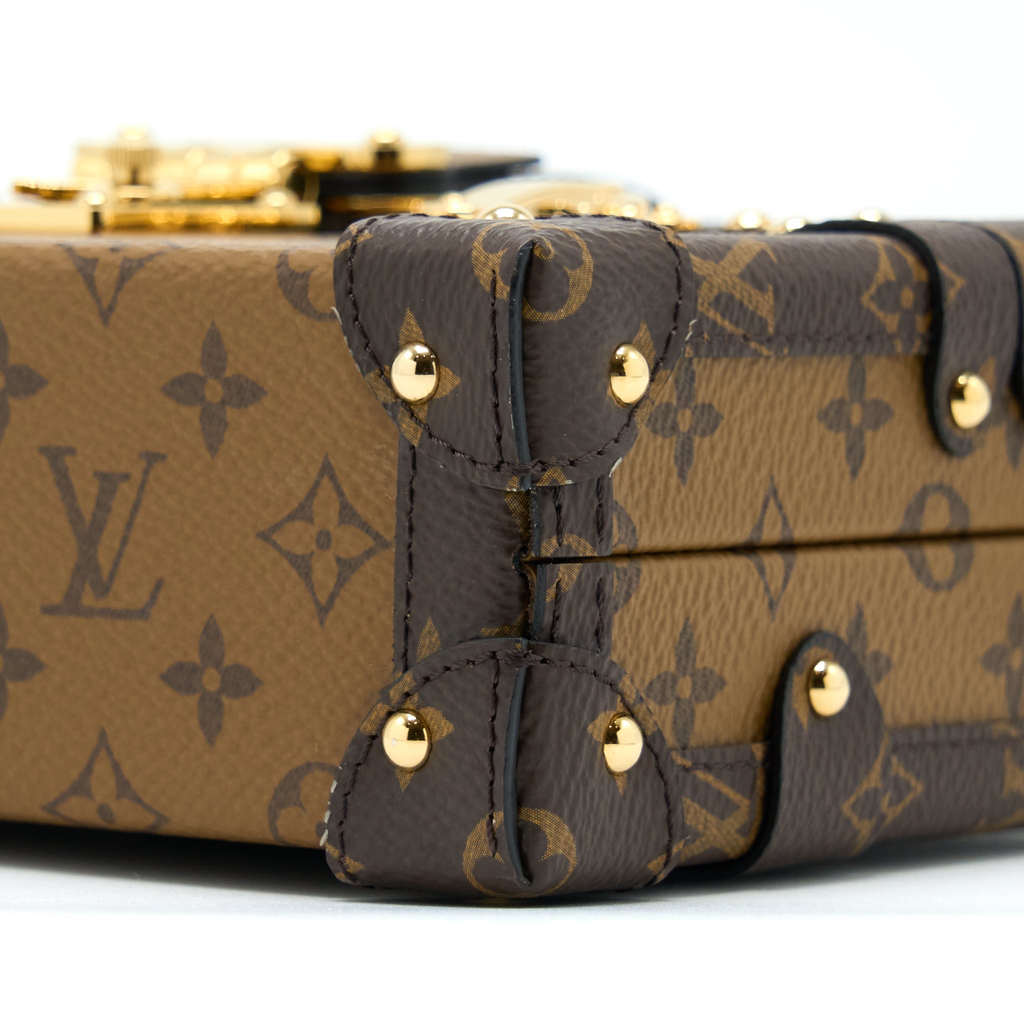 LOUIS VUITTON PETITE MALLE MONOGRAM REVERSE CANVAS GHW