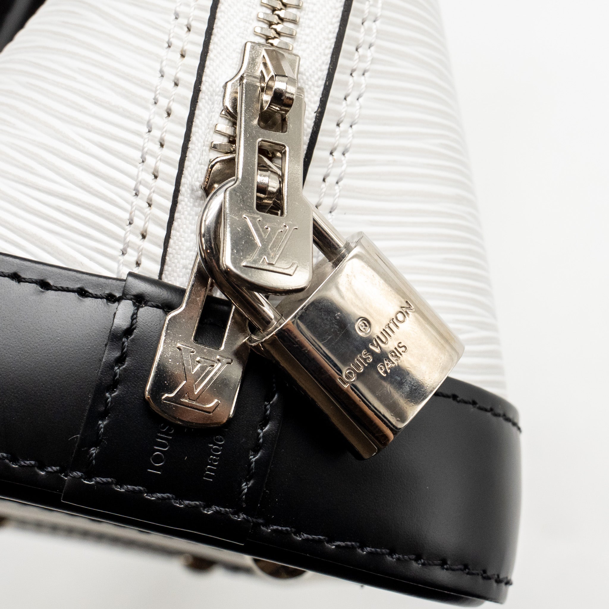LOUIS VUITTON STRIPE ALMA BB EPI LEATHER WHITE/MULTICOLOUR SHW