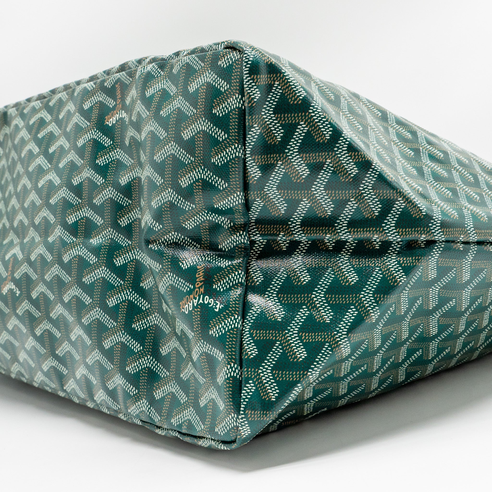 GOYARD SAINT LOUIS GM TOTE GOYARDINE CANVAS GREEN SHW