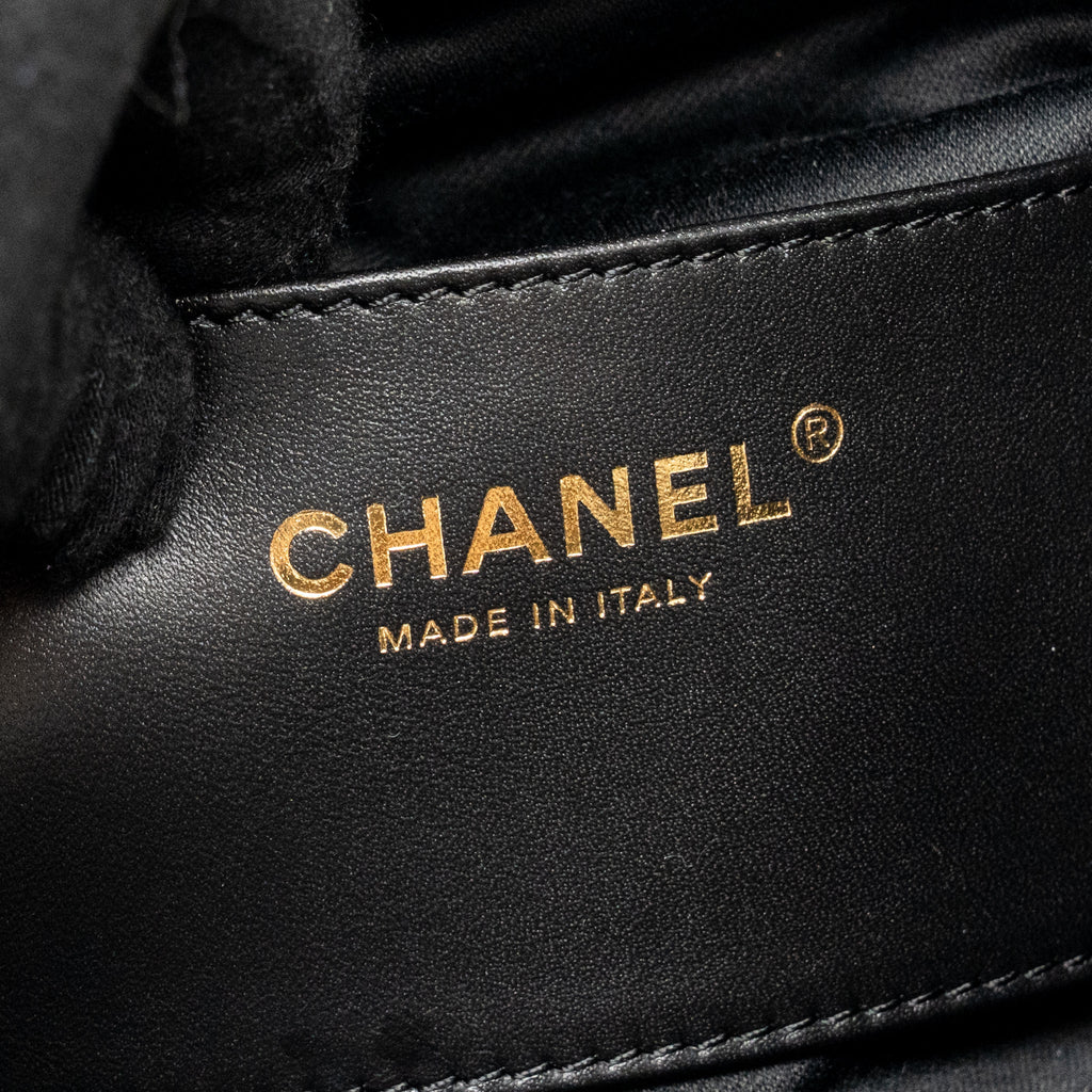 CHANEL MINI 25 BAG CAVIAR BLACK GHW (MICROCHIP)