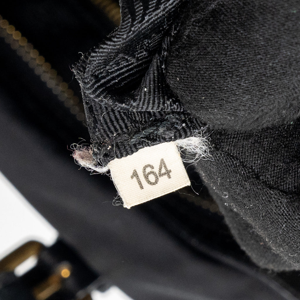 PRADA ZIP NYLON BAG BLACK GHW