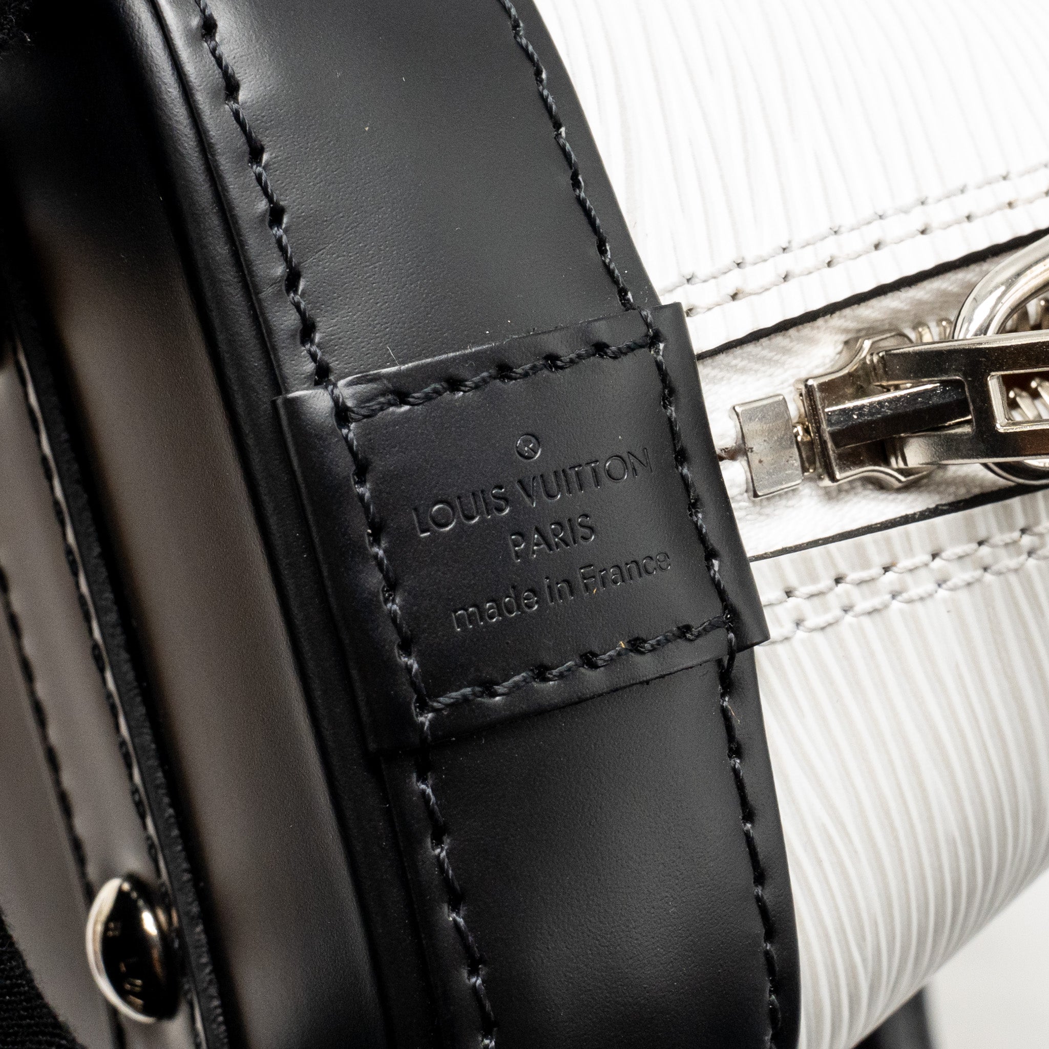 LOUIS VUITTON STRIPE ALMA BB EPI LEATHER WHITE/MULTICOLOUR SHW