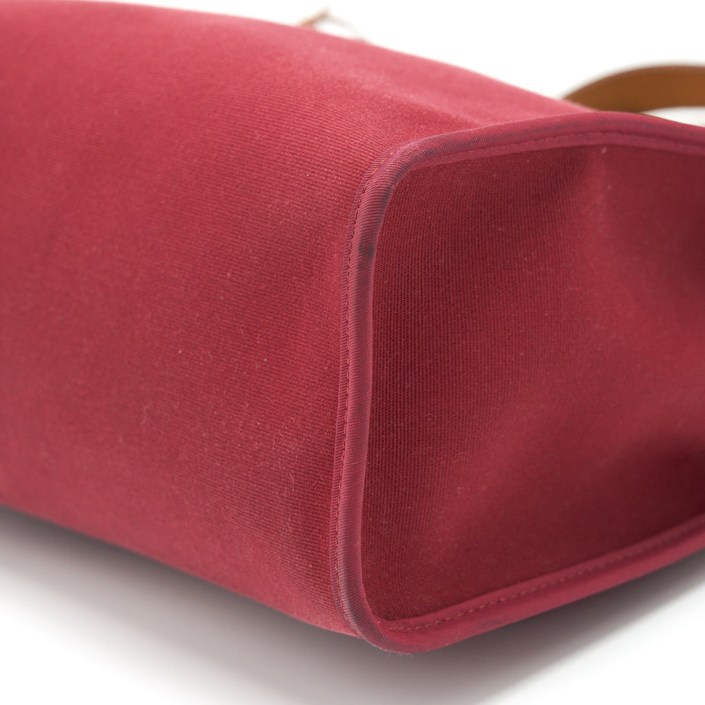 HERMES HERBAG 31 PLUM RED SHW