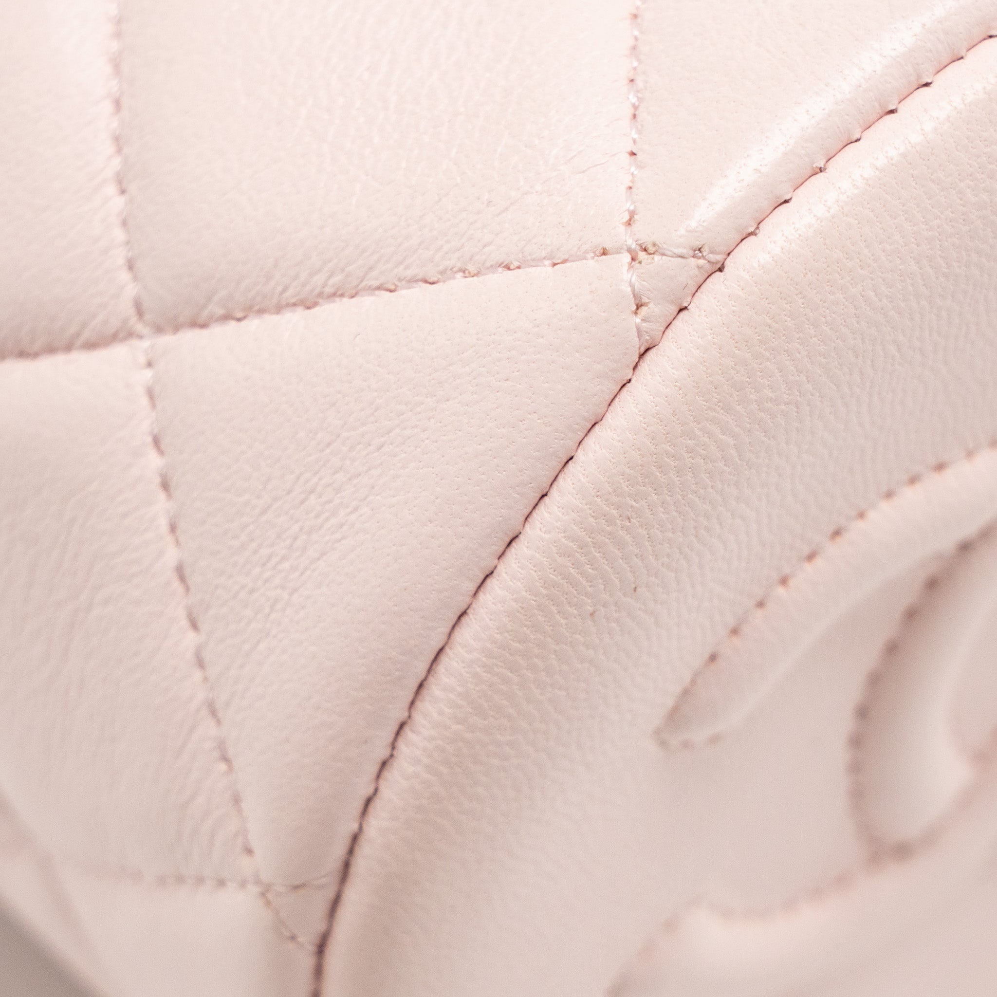 CHANEL MINI DRAWSTRING BUCKET BAG LAMBSKIN PINK LGHW