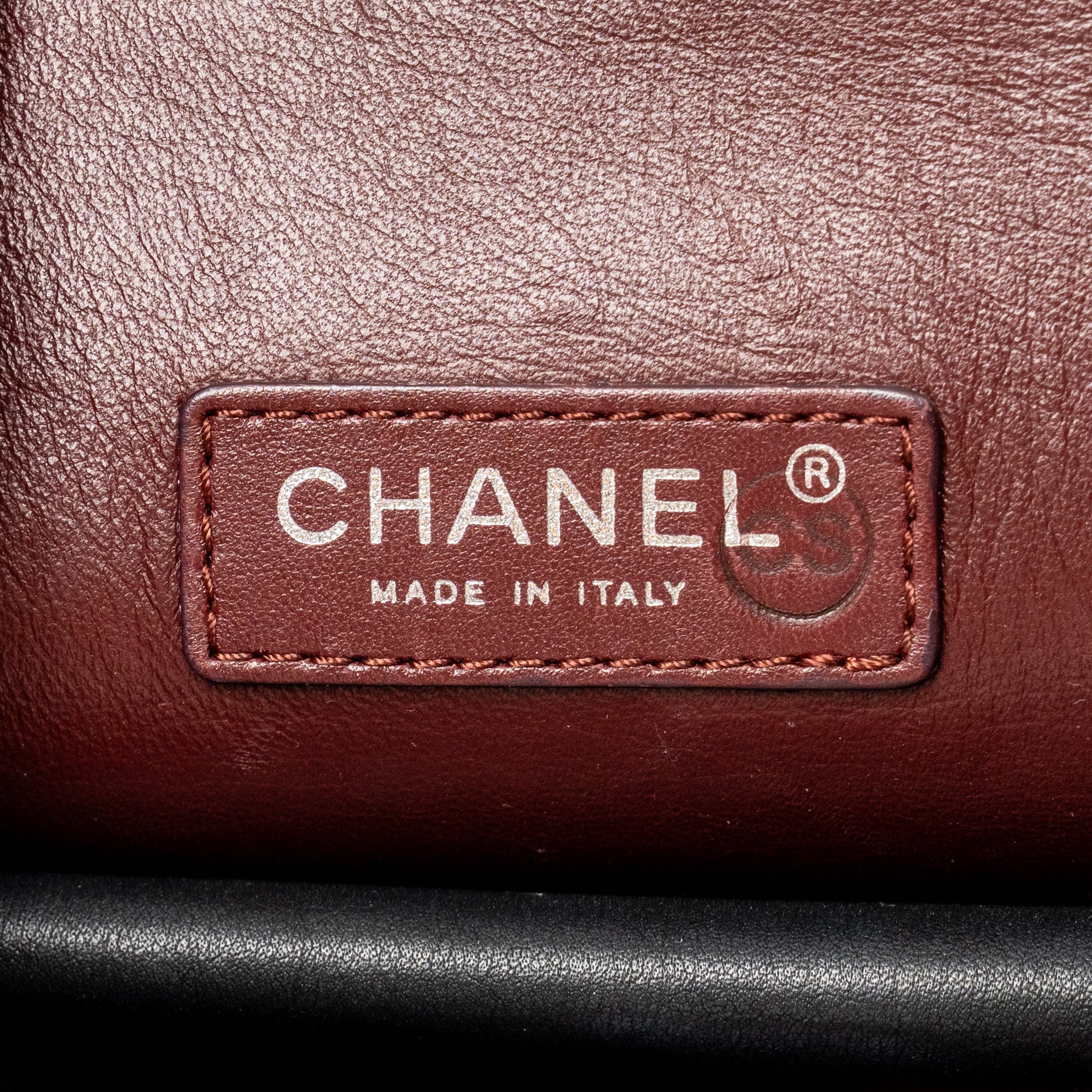 CHANEL ON THE ROAD STITCHED TOTE BAG CALFSKIN BLACK RUTHENIUM SILVER HARDWARE