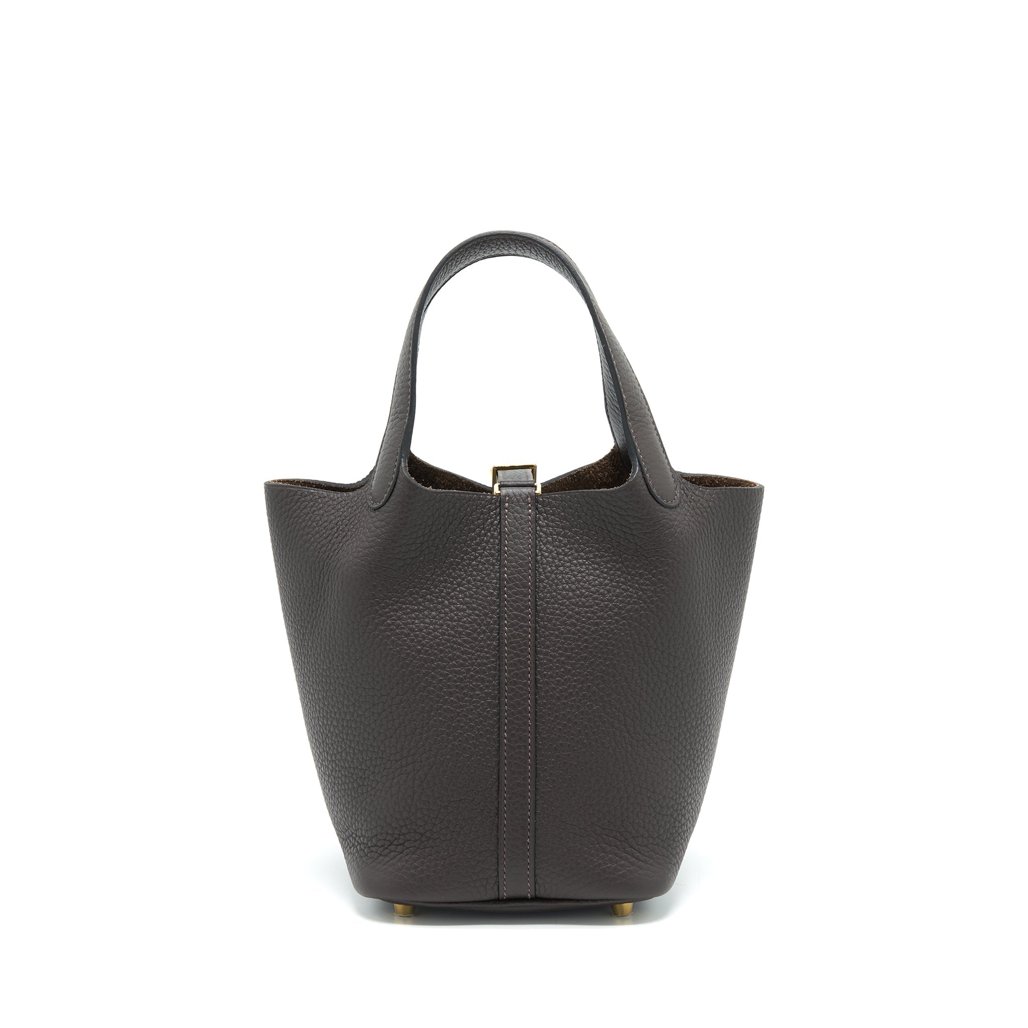 HERMES PICOTIN 18 LOCK BAG EBENE GHW