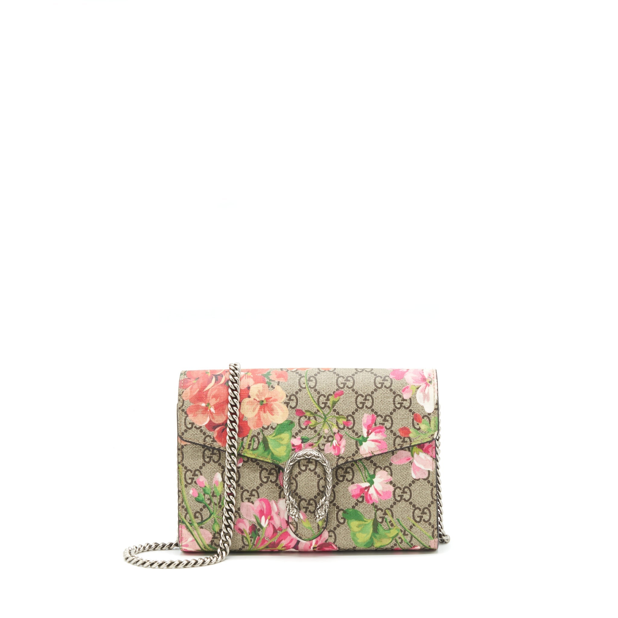 GUCCI BLOSSOM GG SUPREME CHAIN WALLET SHW