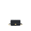 CHANEL 2.55 WAIST BAG IN BLACK GHW