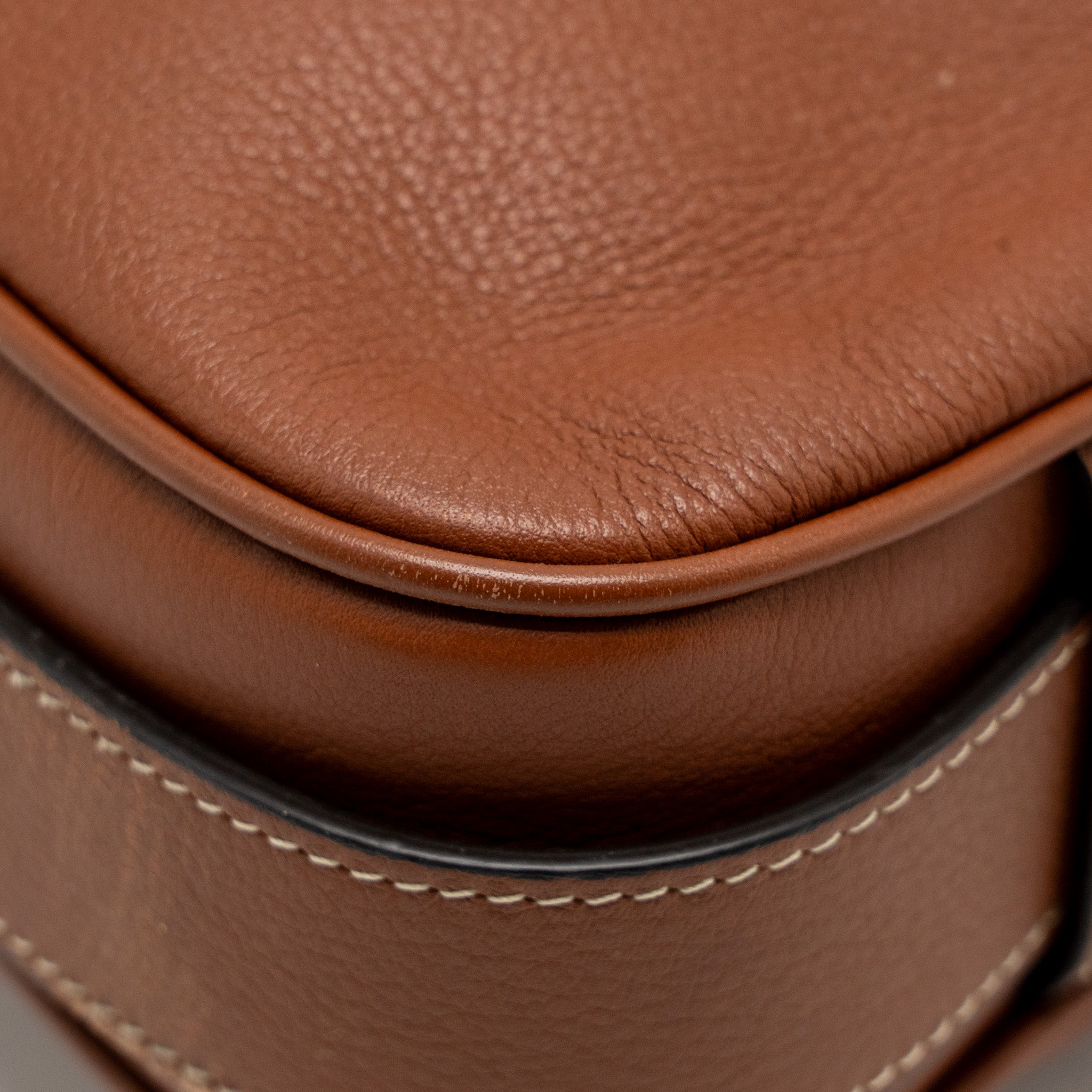 CELINE MEDIUM ROMY SUPPLE CALFSKIN TAN GHW