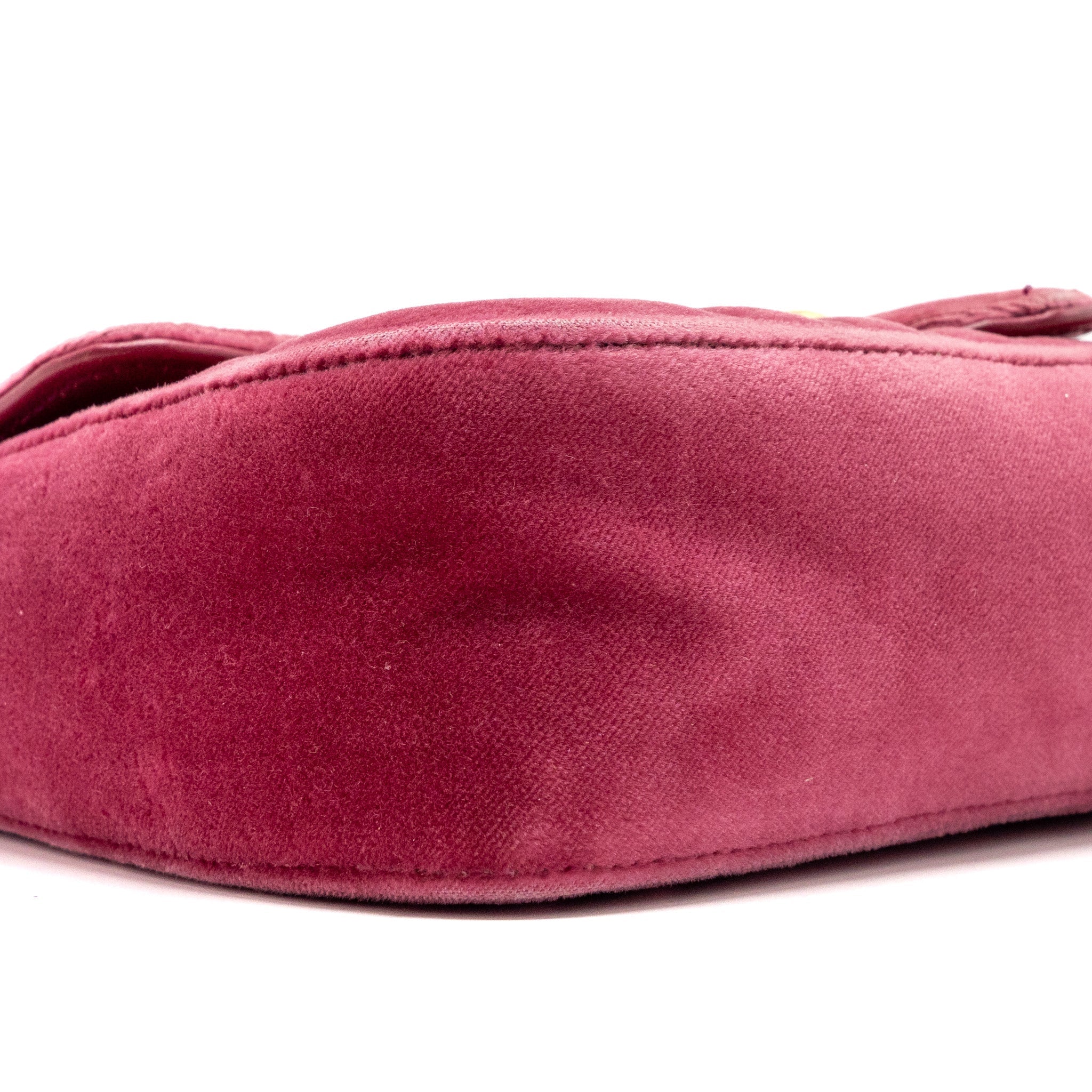 GUCCI SMALL GG MARMONT SHOULDER BAG VELVET PINK GHW