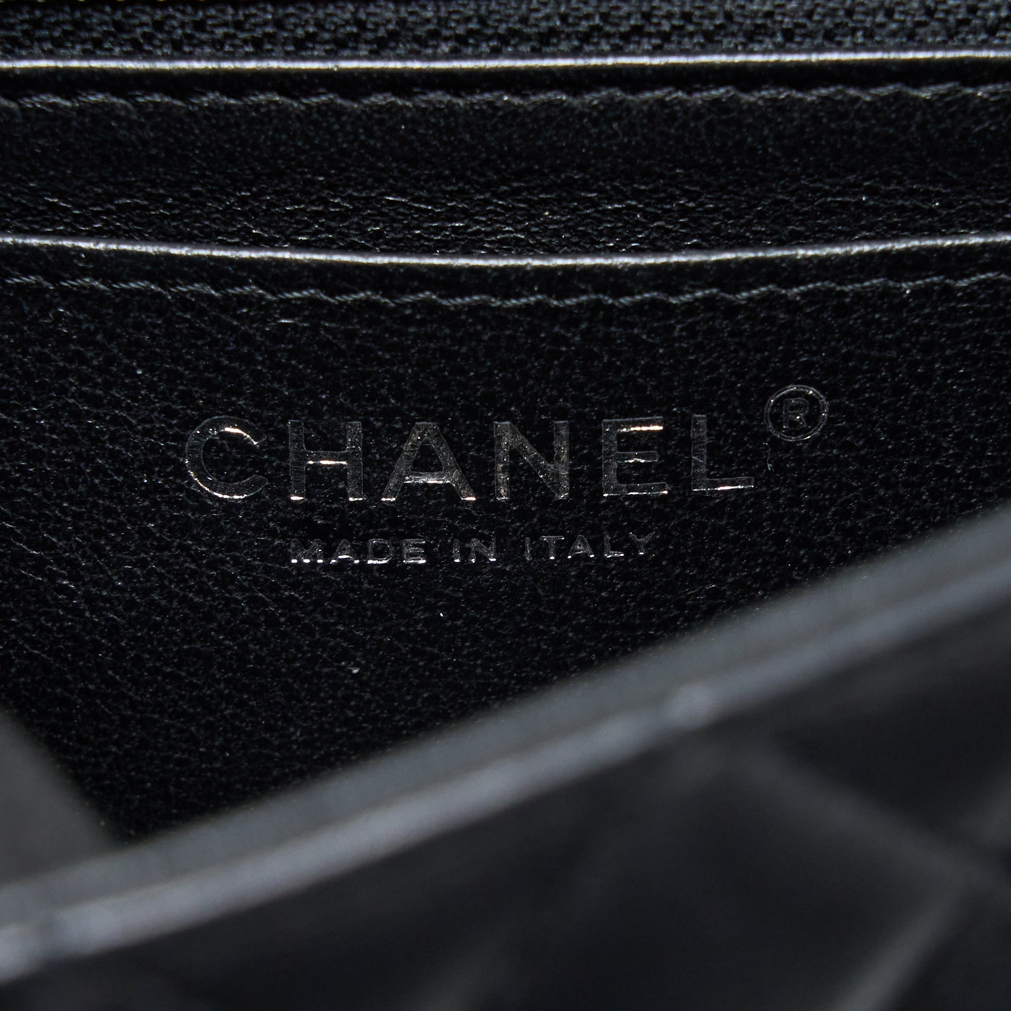CHANEL MINI RECTANGULAR FLAP BAG LAMBSKIN BLACK SHW