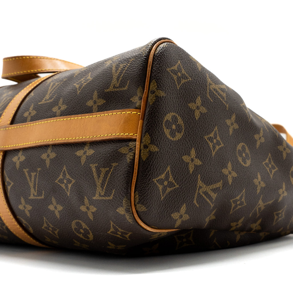 LOUIS VUITTON VINTAGE ZIPPER TRAVEL BAG MONOGRAM CANVAS GHW