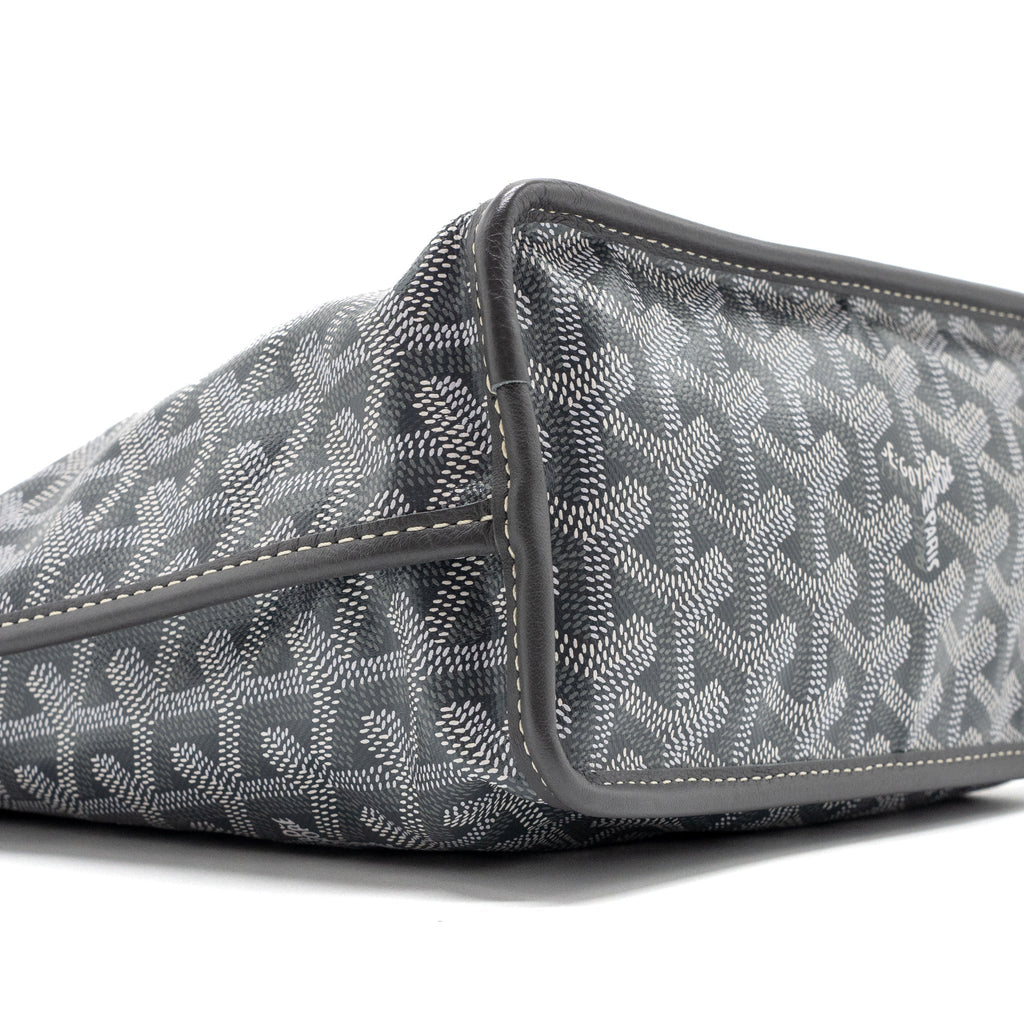 GOYARD MINI ANJOU TOTE BAG GOYARDINE CANVAS GREY SHW