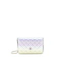 CHANEL 21K WALLET ON CHAIN LAMBSKIN IRIDESCENT MULTICOLOUR HARDWARE