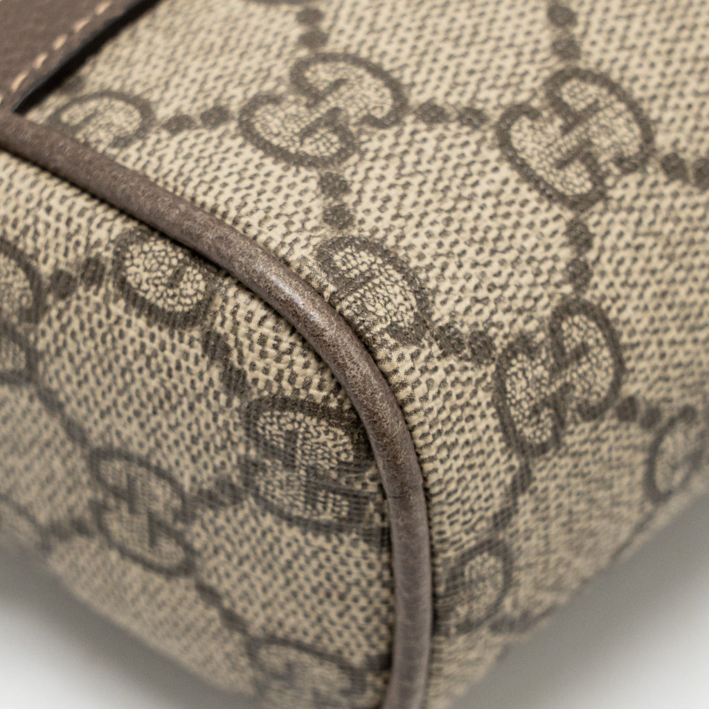 GUCCI SIZE 85 OPHIDIA SMALL BELT BAG GG SUPREME CANVAS GHW