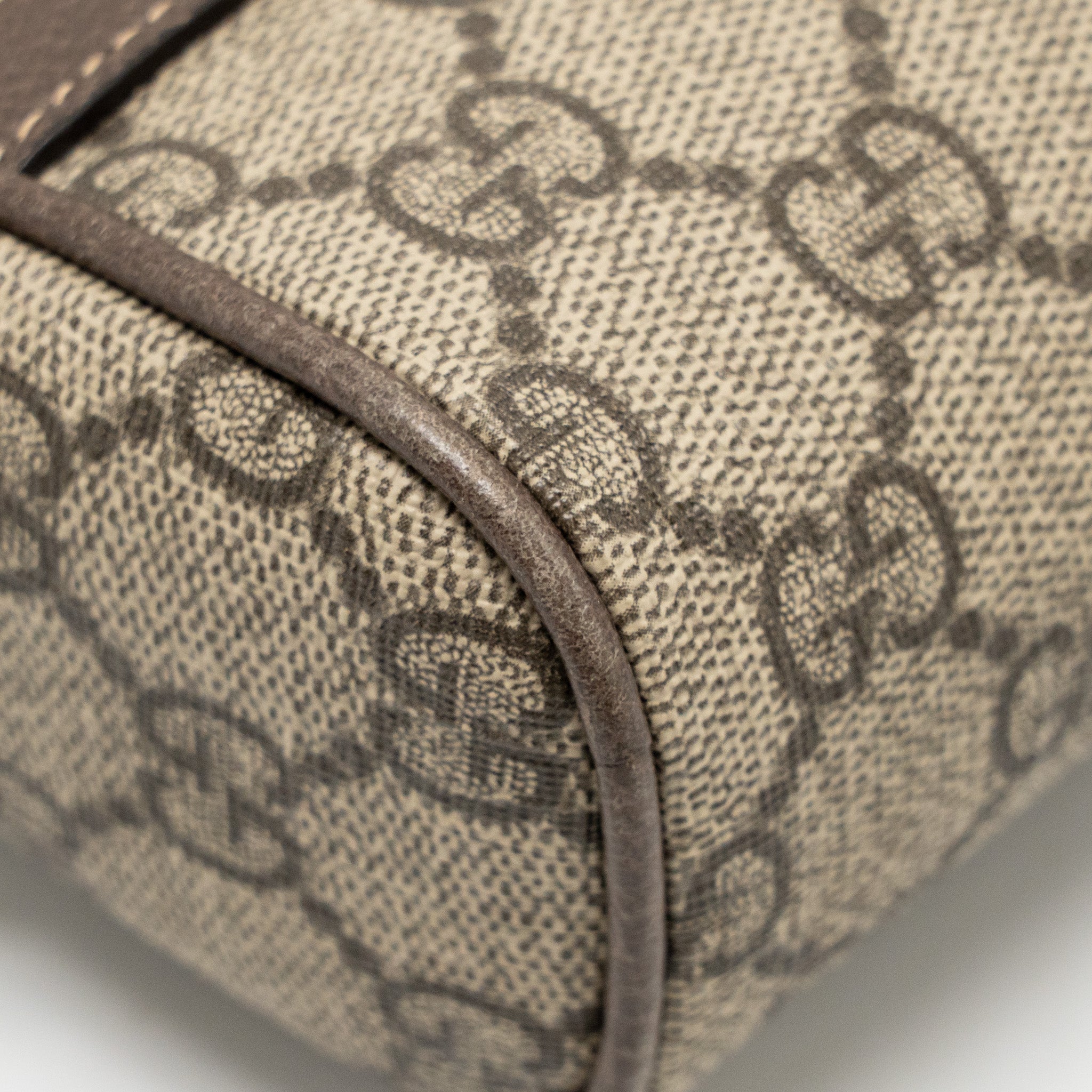 GUCCI SIZE 85 OPHIDIA SMALL BELT BAG GG SUPREME CANVAS GHW