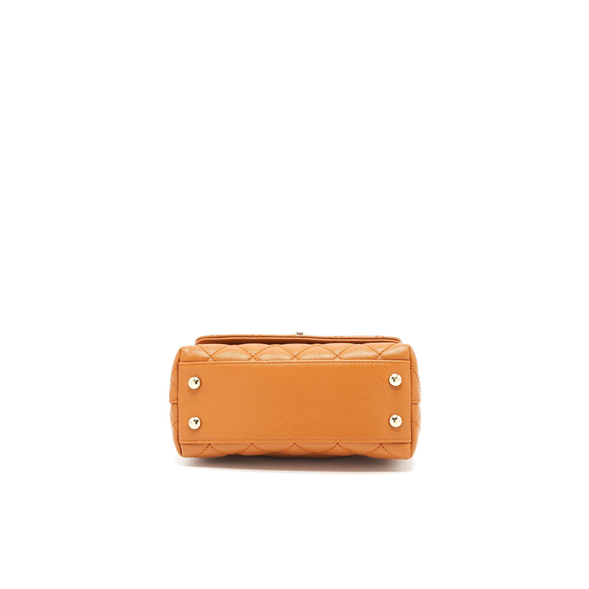 CHANEL EXTRA MINI COCO HANDLE CAVIAR CARAMEL GHW