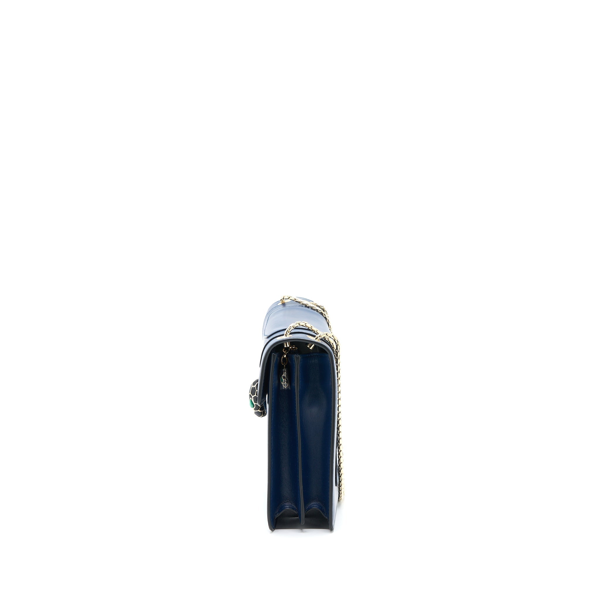 BVLGARI SERPENTI FOREVER SHOULDER BAG CALFSKIN DARK BLUE LGHW