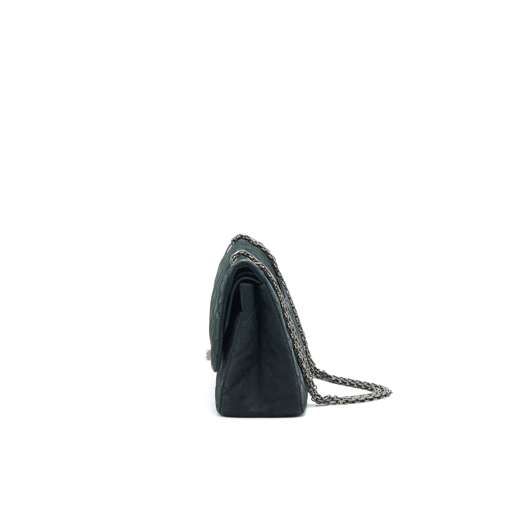 CHANEL 2.55 226 REISSUE BAG IN CAVIAR BLACK SHW