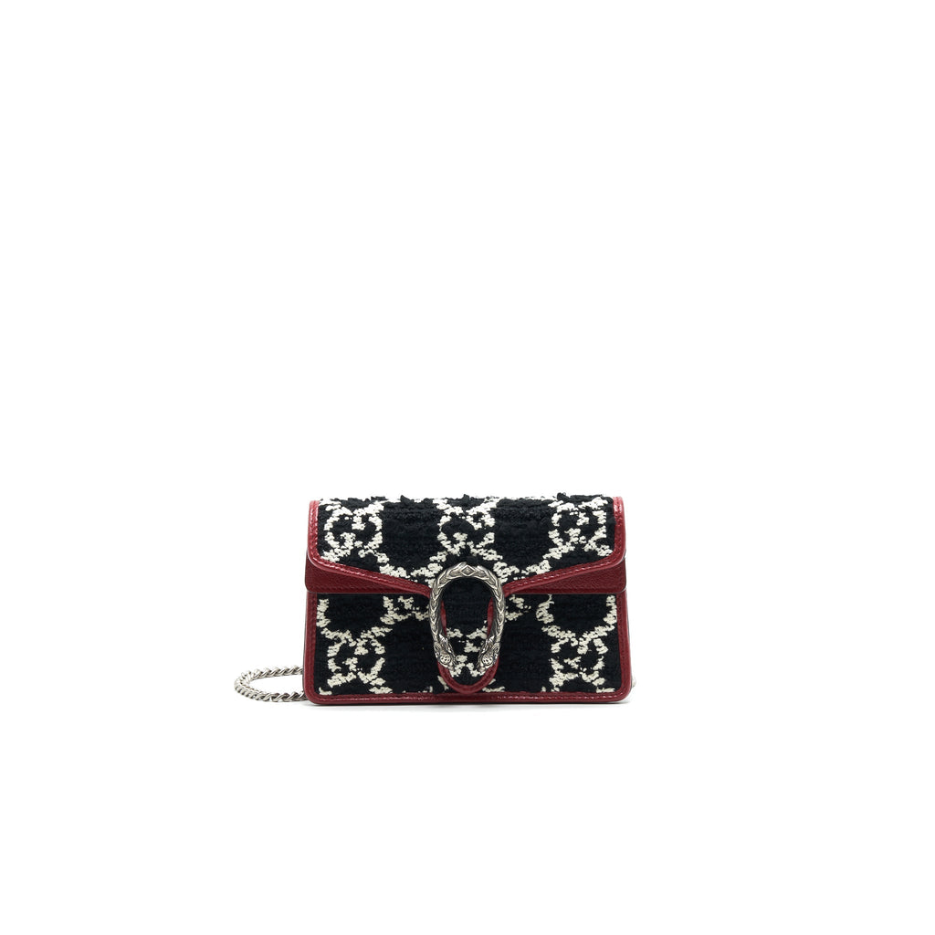 GUCCI DIONYSUS SUPER MINI TWEED CROSSBODY BAG