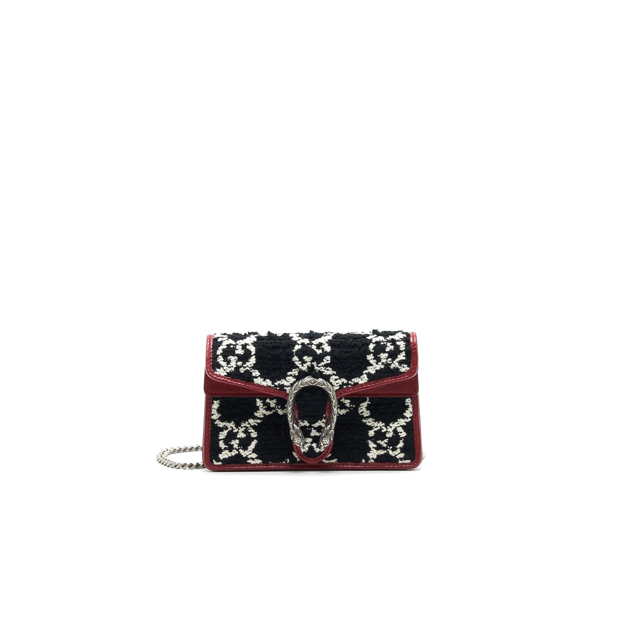 GUCCI DIONYSUS SUPER MINI TWEED CROSSBODY BAG